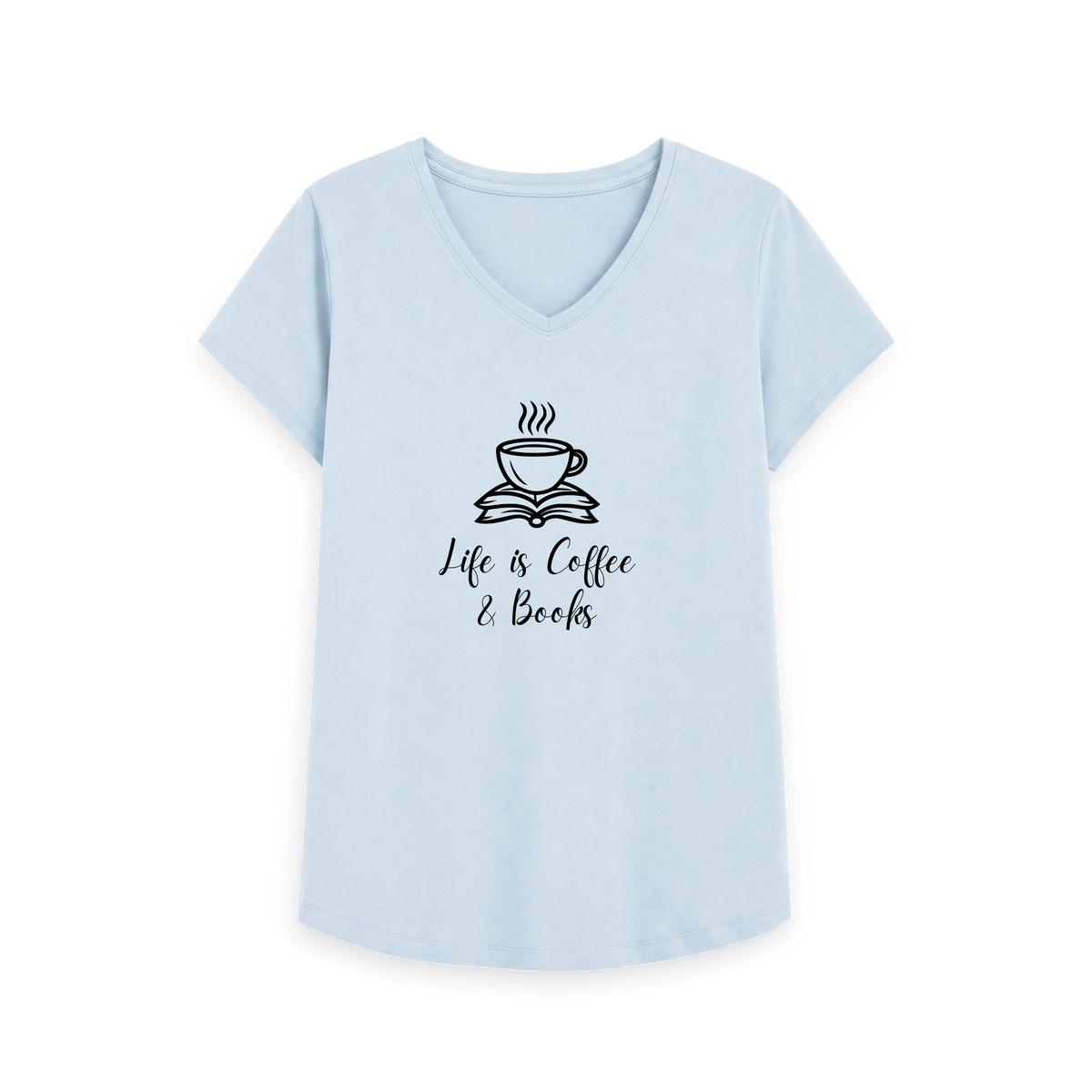 Sky Blue Printed T-shirt Front