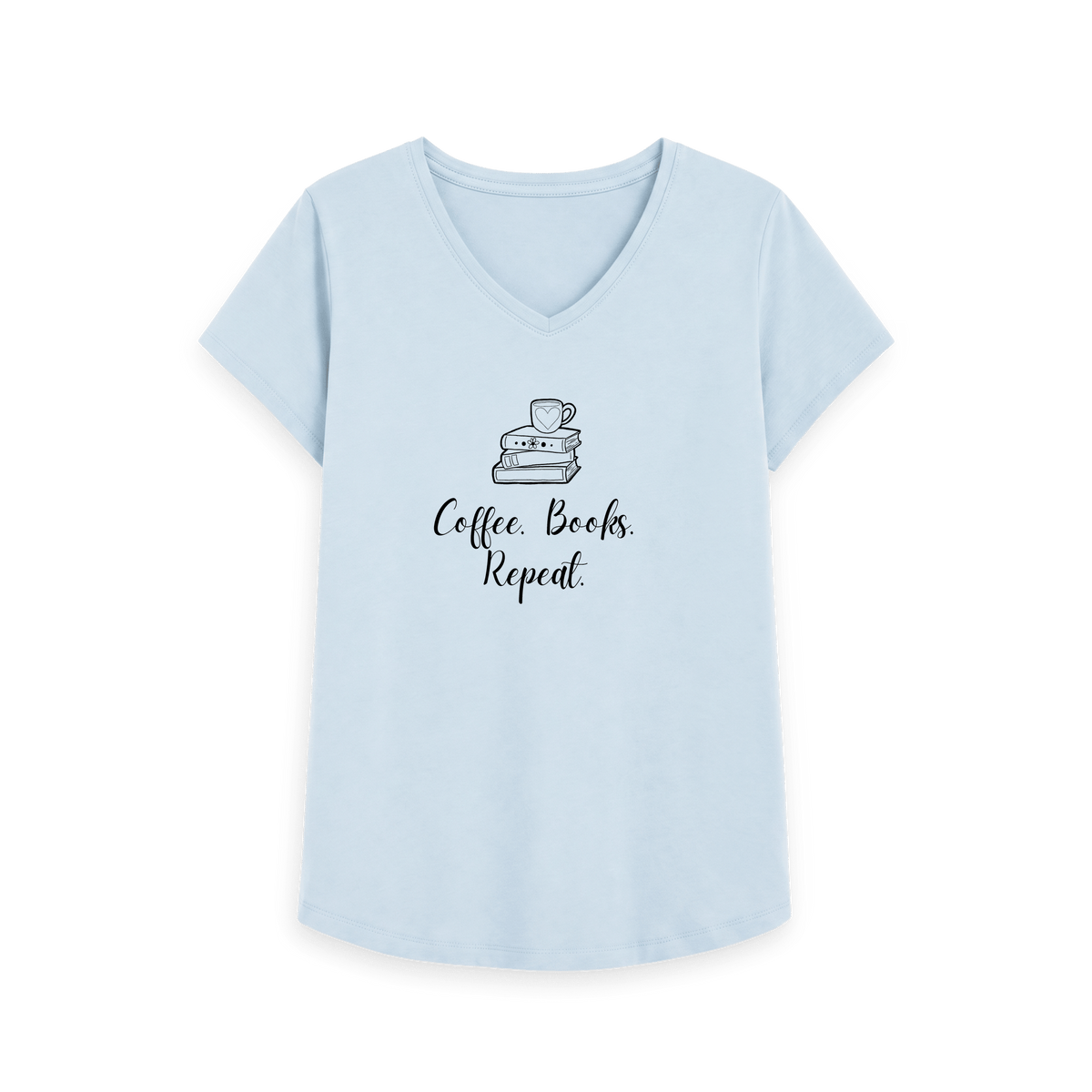 Sky Blue Printed T-shirt Front