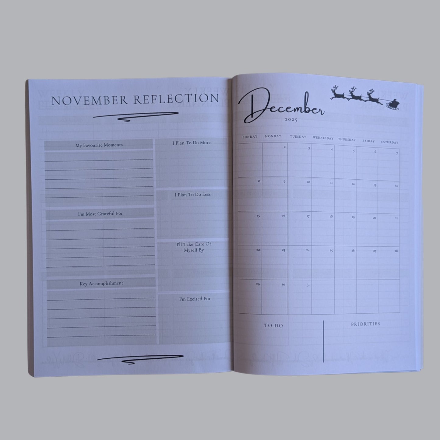 2025 Diary – Scarlet Red
