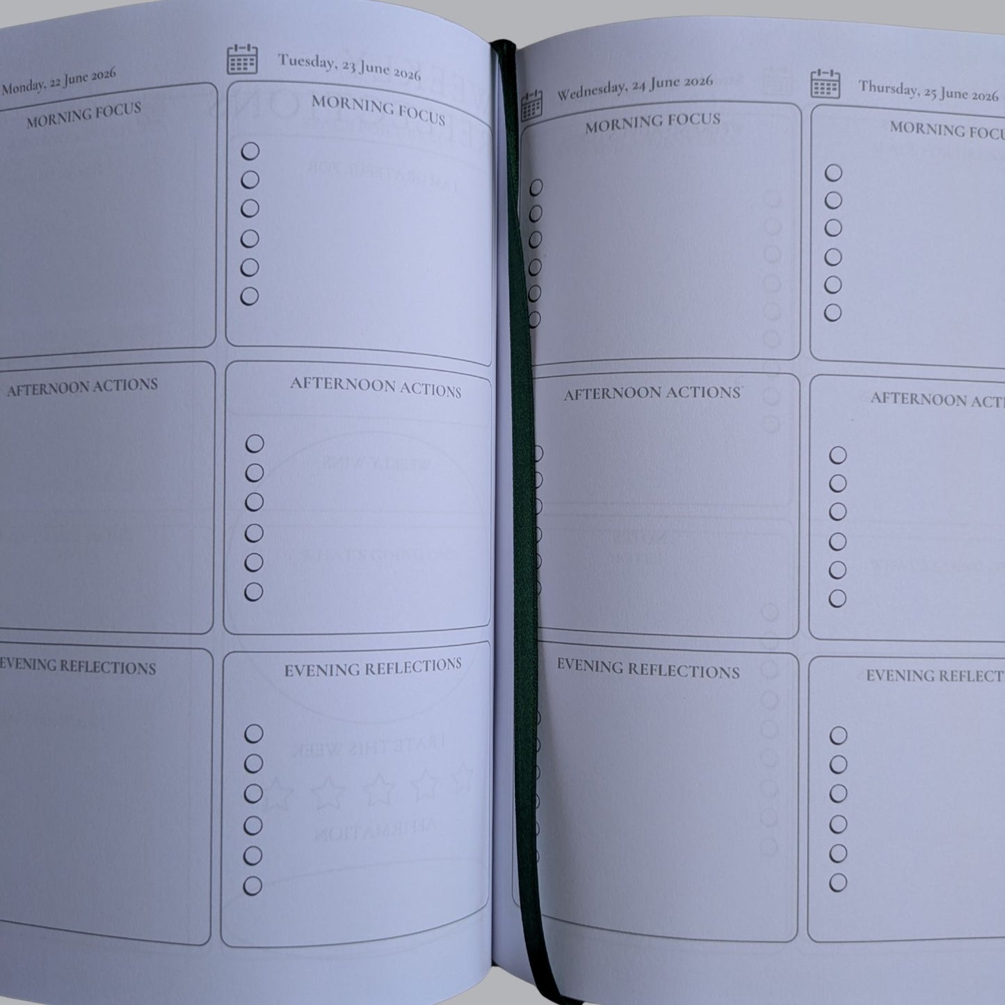 2026 Diary – British Racing Green Cloth Bound Diary