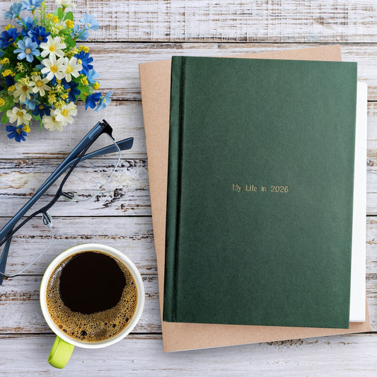 2026 Diary – British Racing Green Cloth Bound Diary