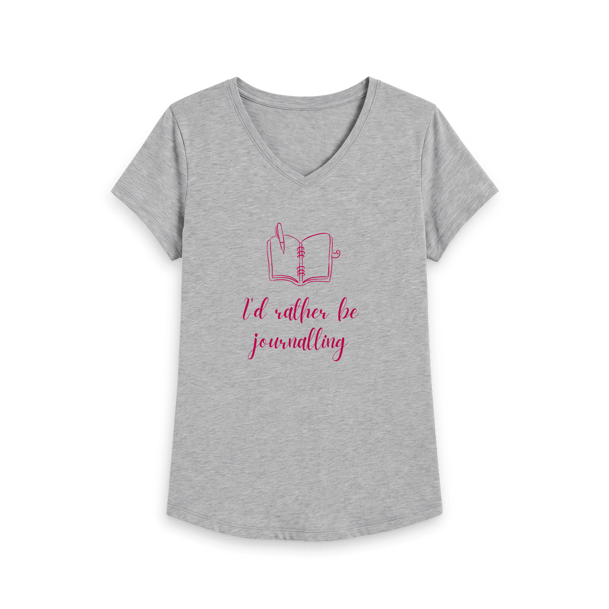 Athletic Grey Printed T-shirt Front
