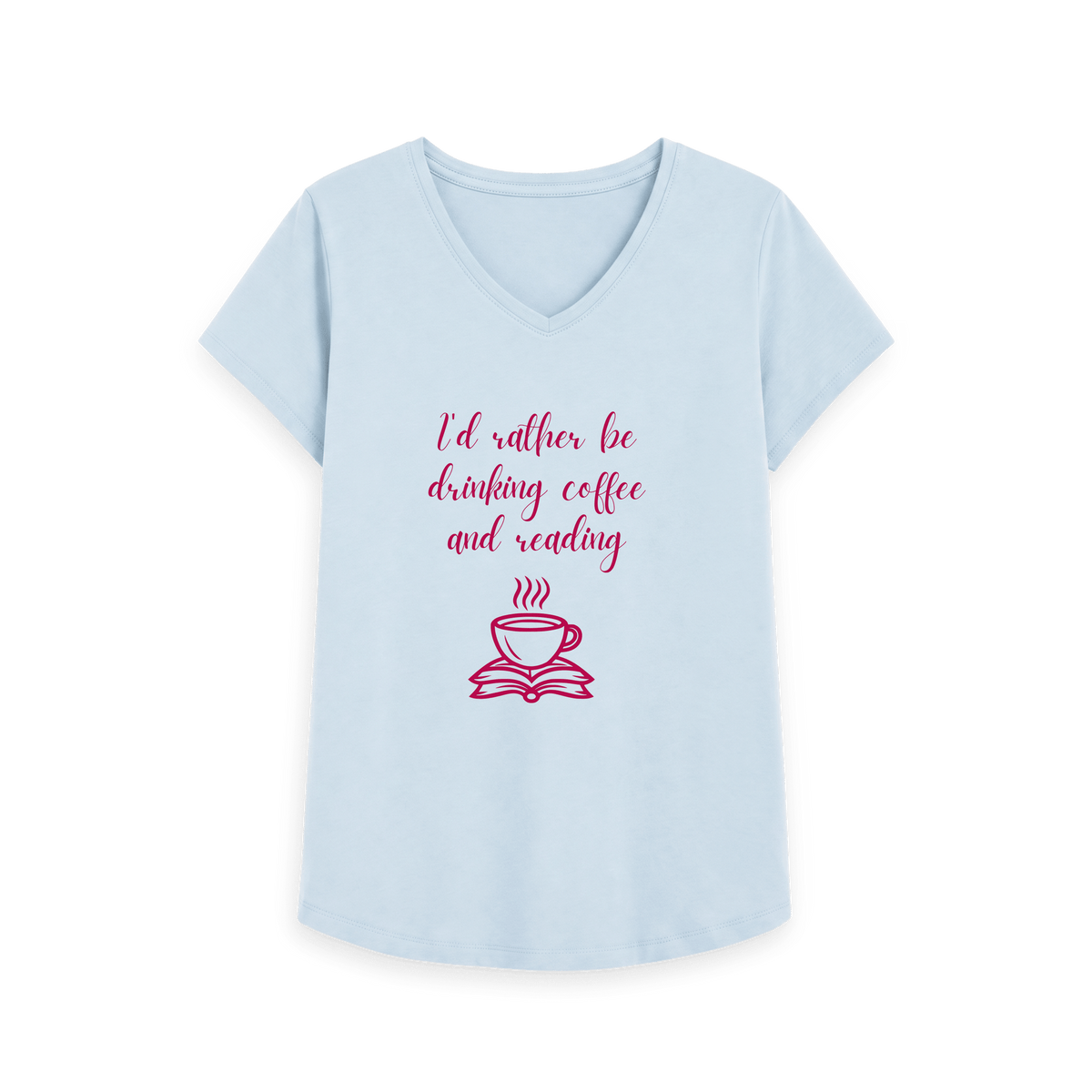 Sky Blue Printed T-shirt Front