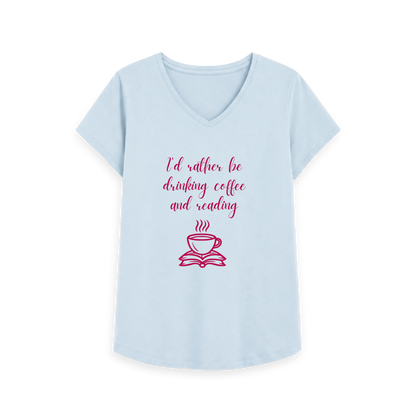 Sky Blue Printed T-shirt Front