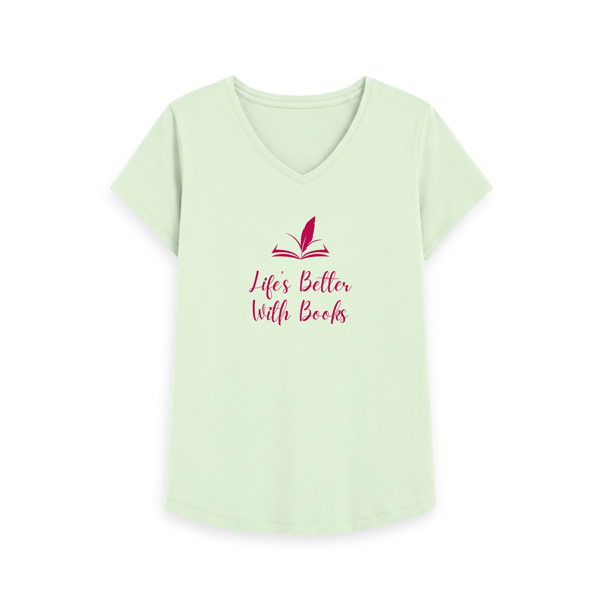 Pastel Green Printed T-shirt Front