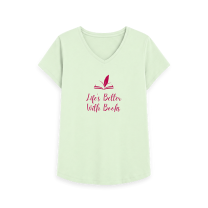 Pastel Green Printed T-shirt Front