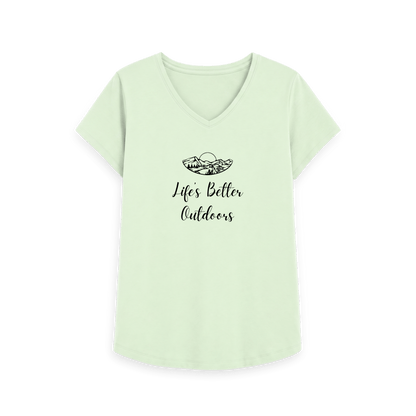 Pastel Green Printed T-shirt Front