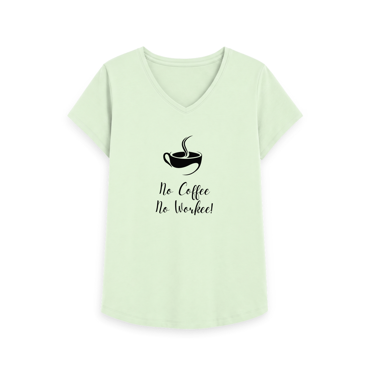 Pastel Green Printed T-shirt Front