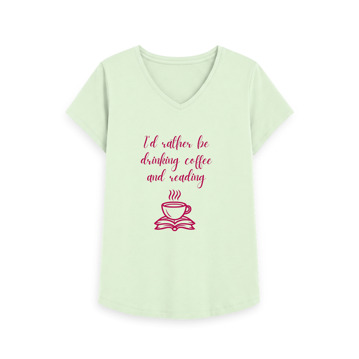 Pastel Green Printed T-shirt Front