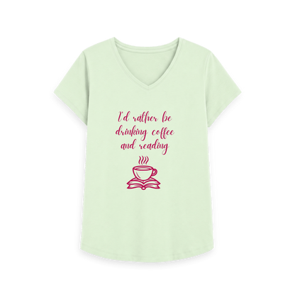 Pastel Green Printed T-shirt Front