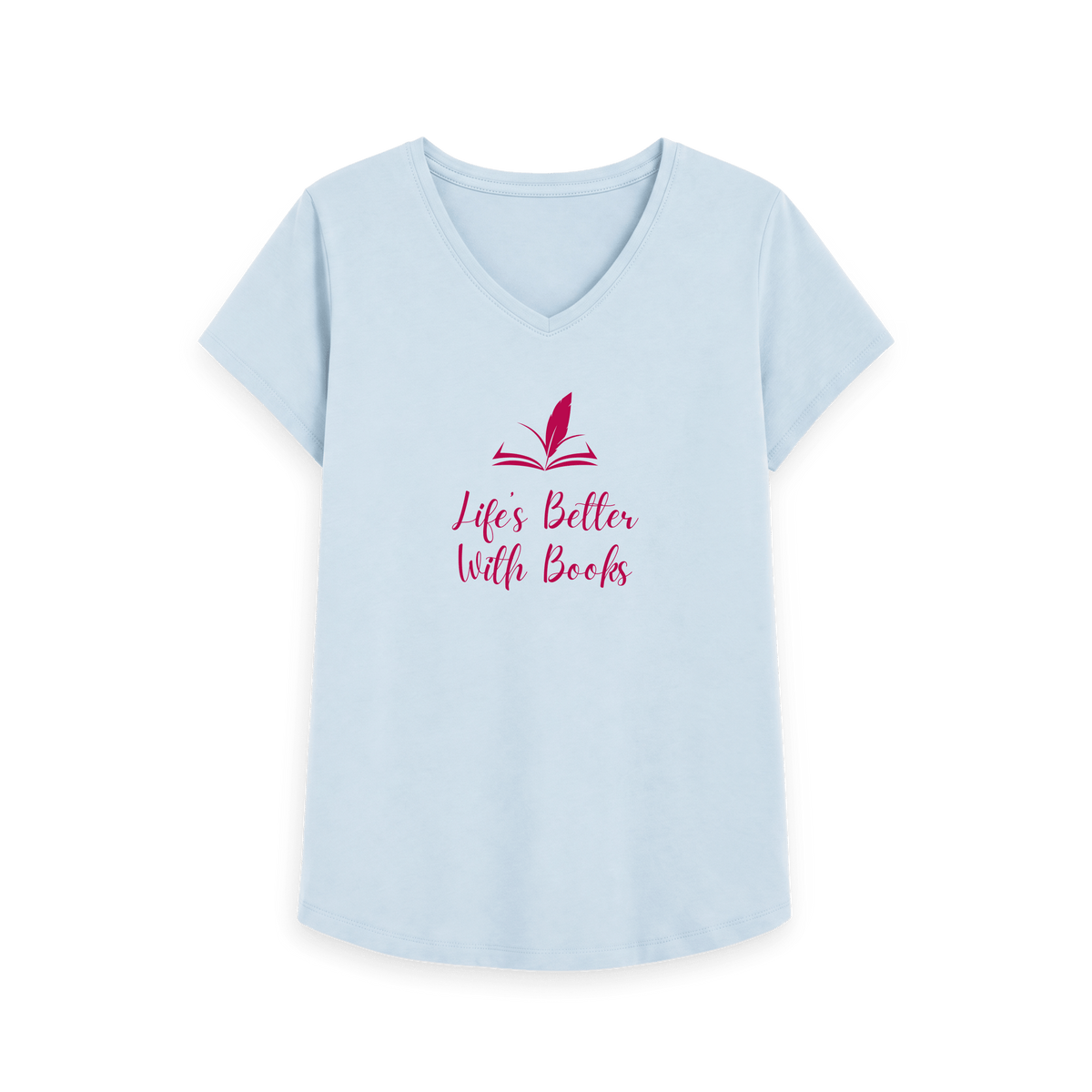 Sky Blue Printed T-shirt Front