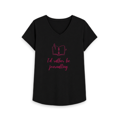 Black Printed T-shirt Front