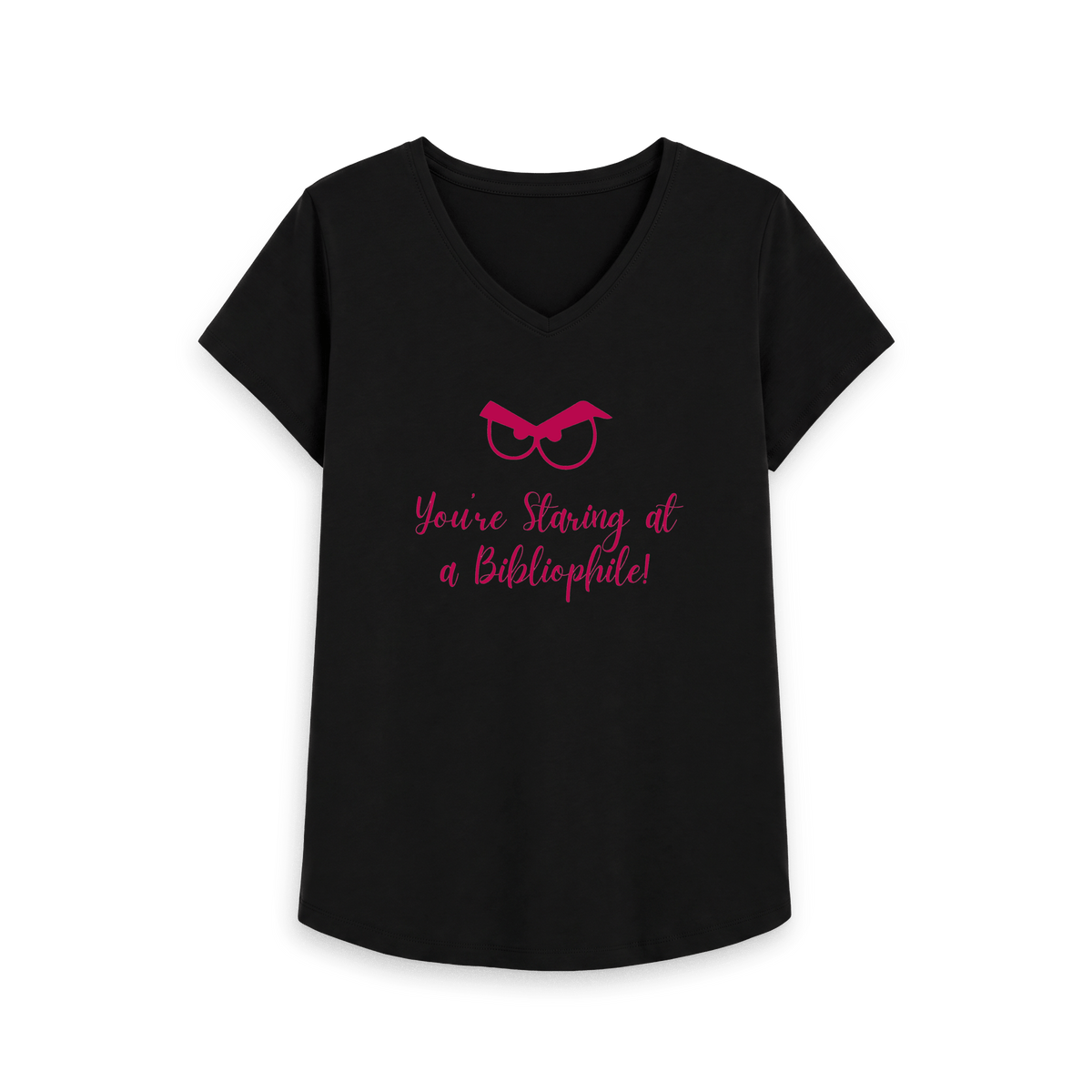 Black Printed T-shirt Front