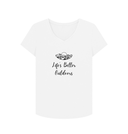 White Female: 'Life's Better Outdoors' T-Shirt