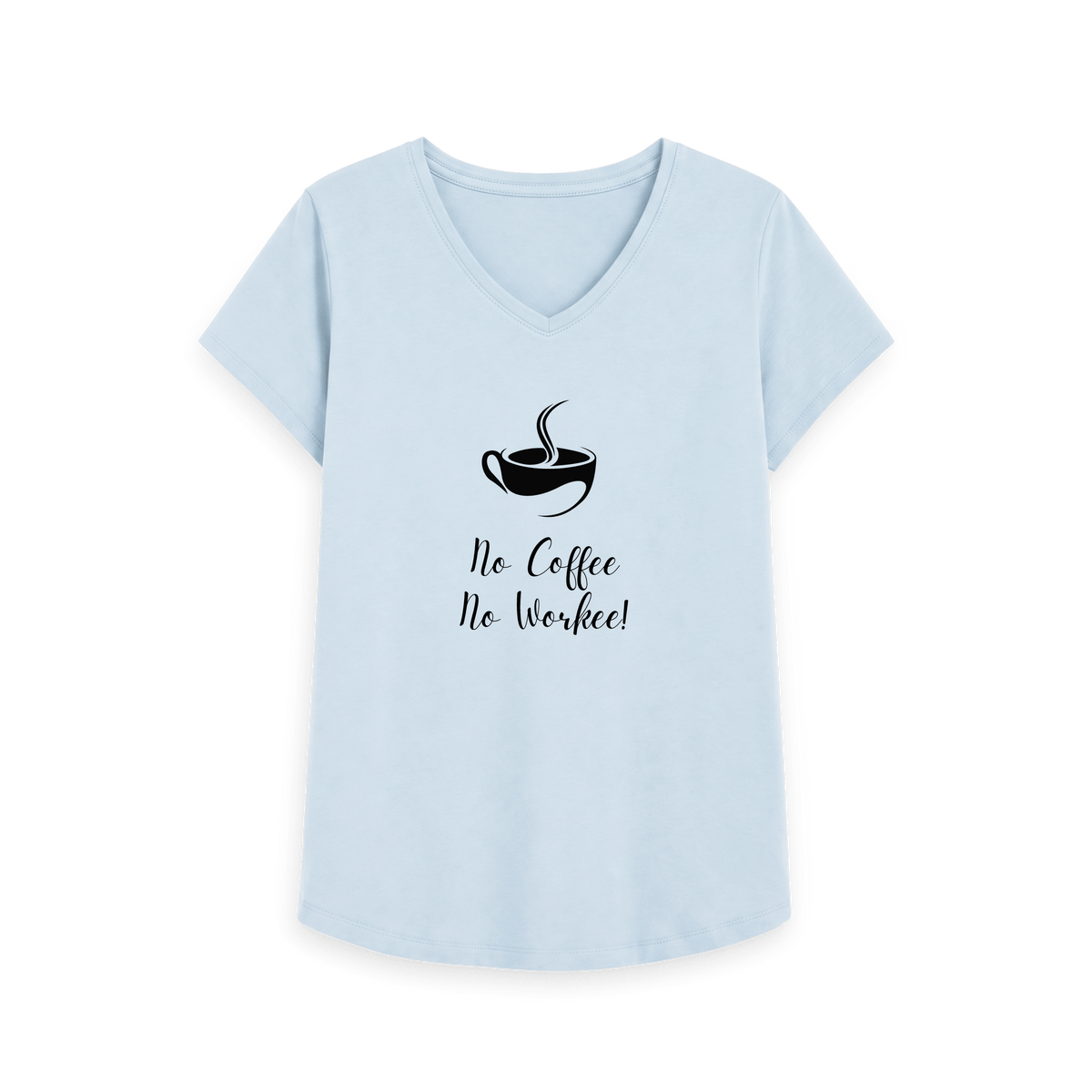 Sky Blue Printed T-shirt Front