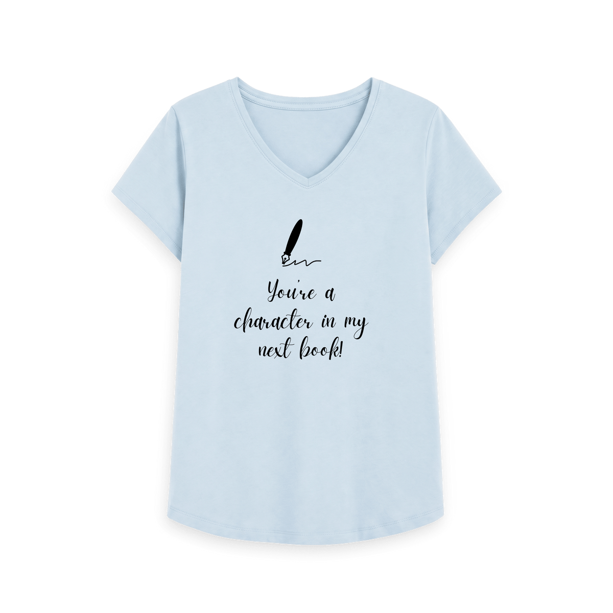 Sky Blue Printed T-shirt Front