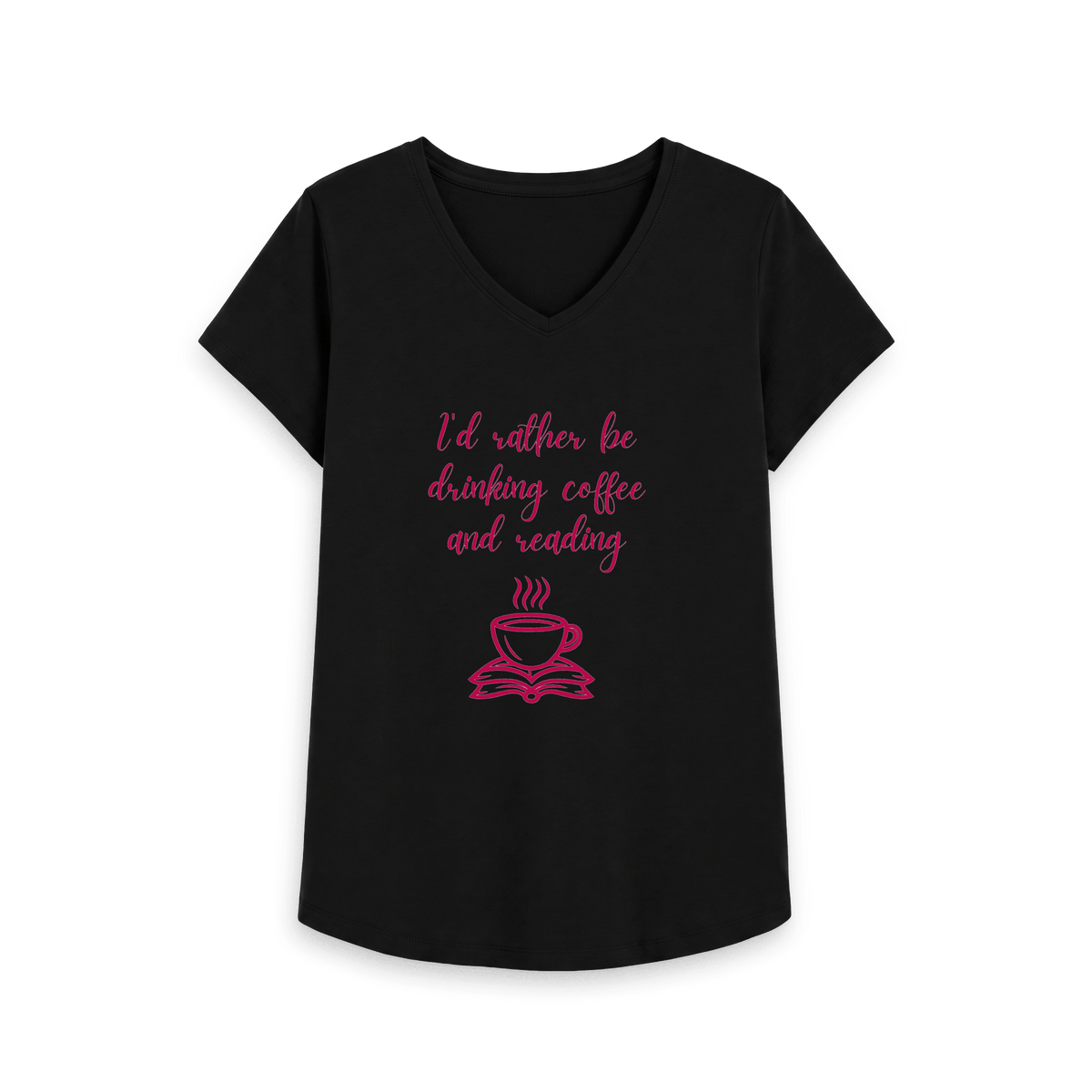 Black Printed T-shirt Front