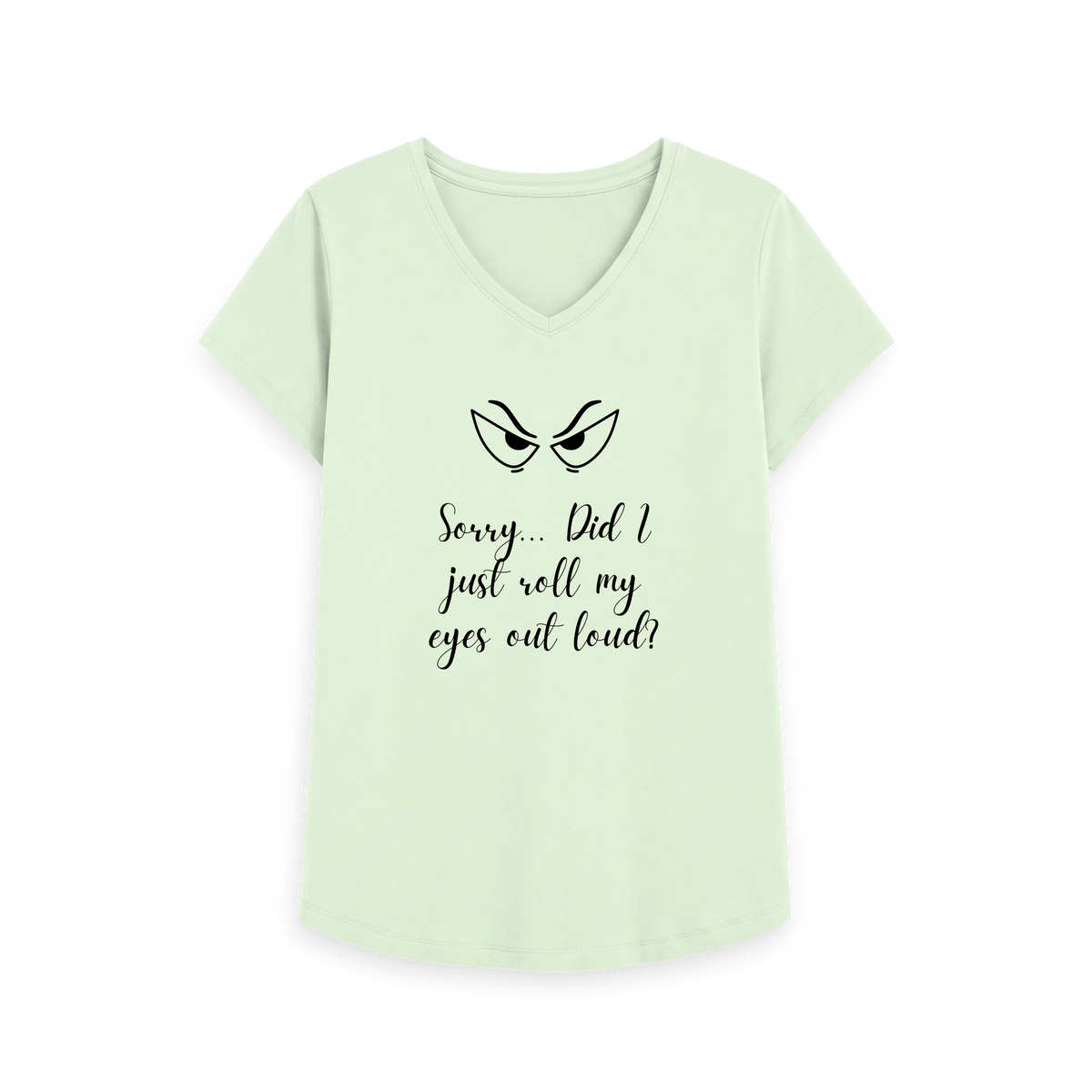 Pastel Green Printed T-shirt Front