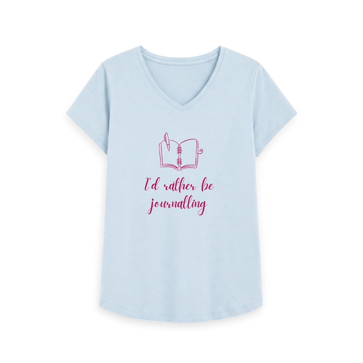 Sky Blue Printed T-shirt Front