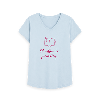 Sky Blue Printed T-shirt Front