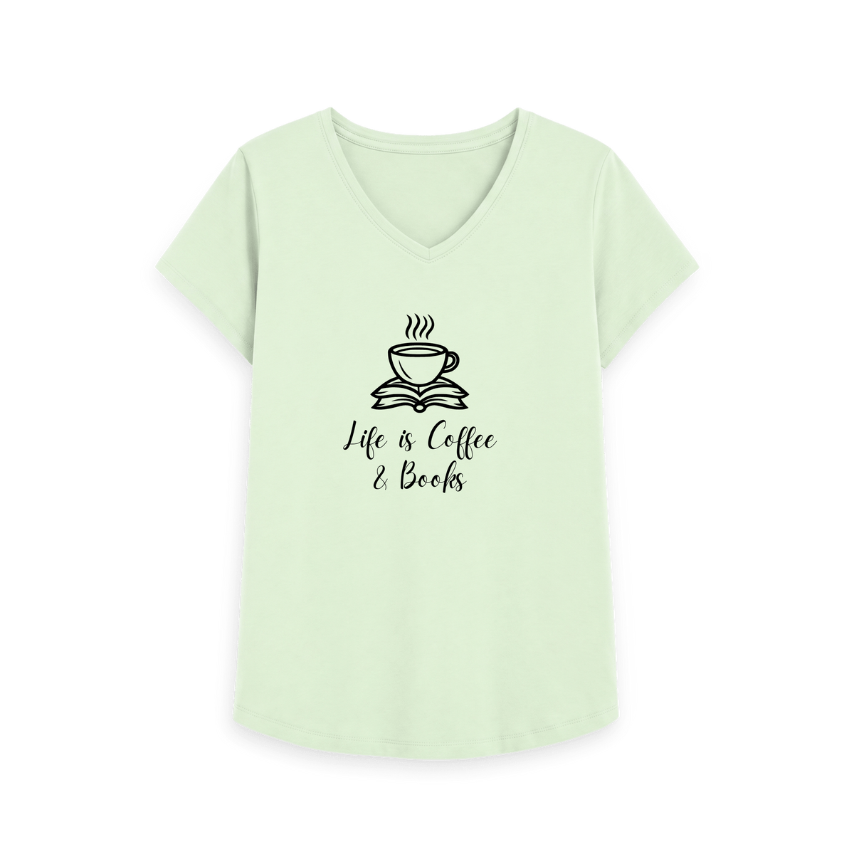 Pastel Green Printed T-shirt Front