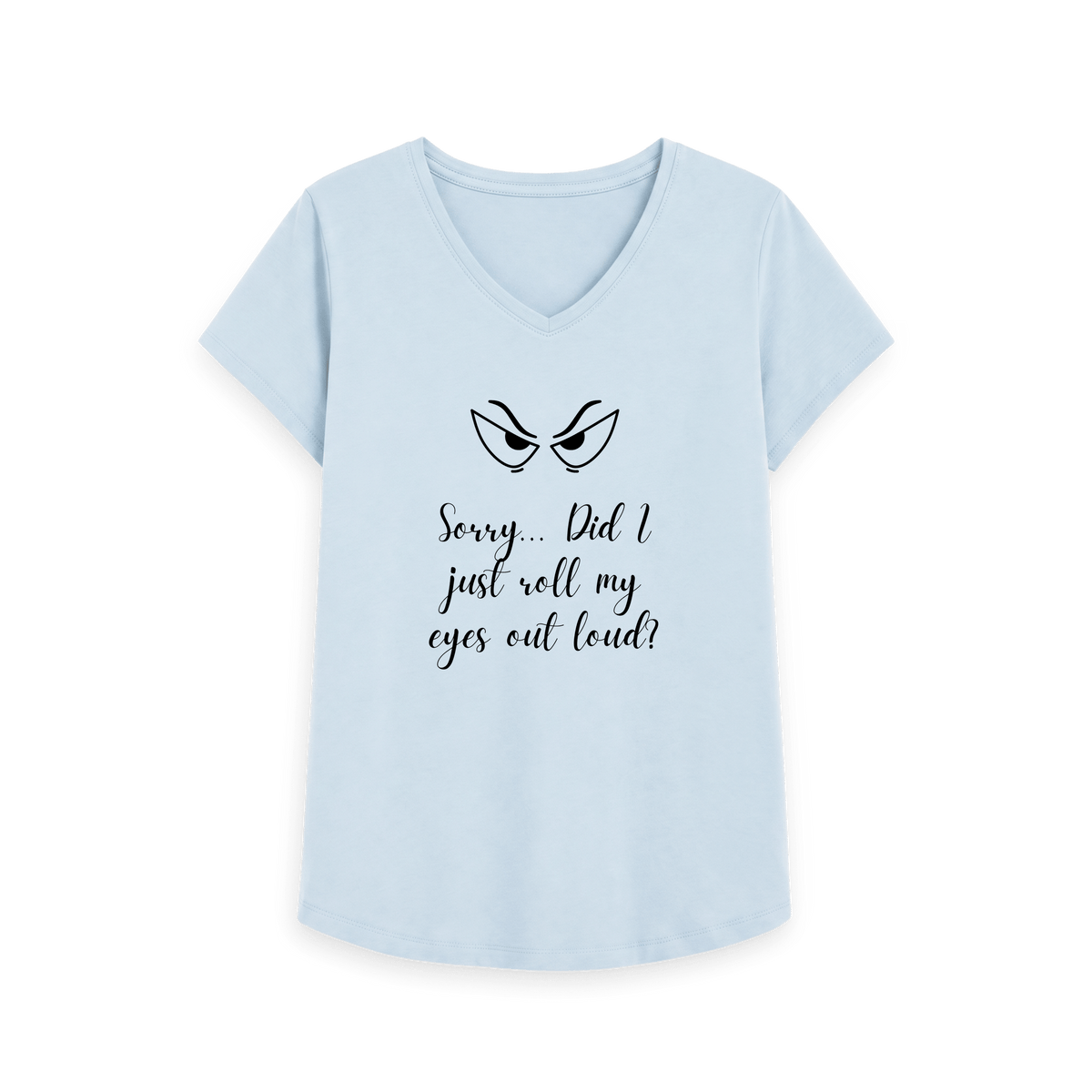 Sky Blue Printed T-shirt Front