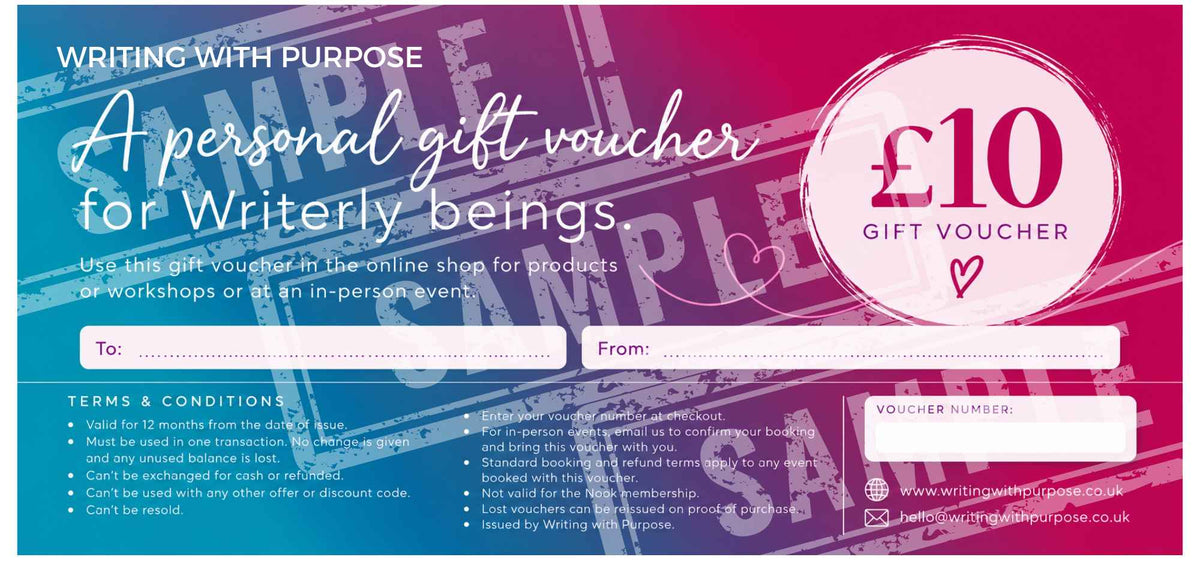 Writing Gift Vouchers Digital