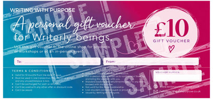 Writing Gift Vouchers Digital