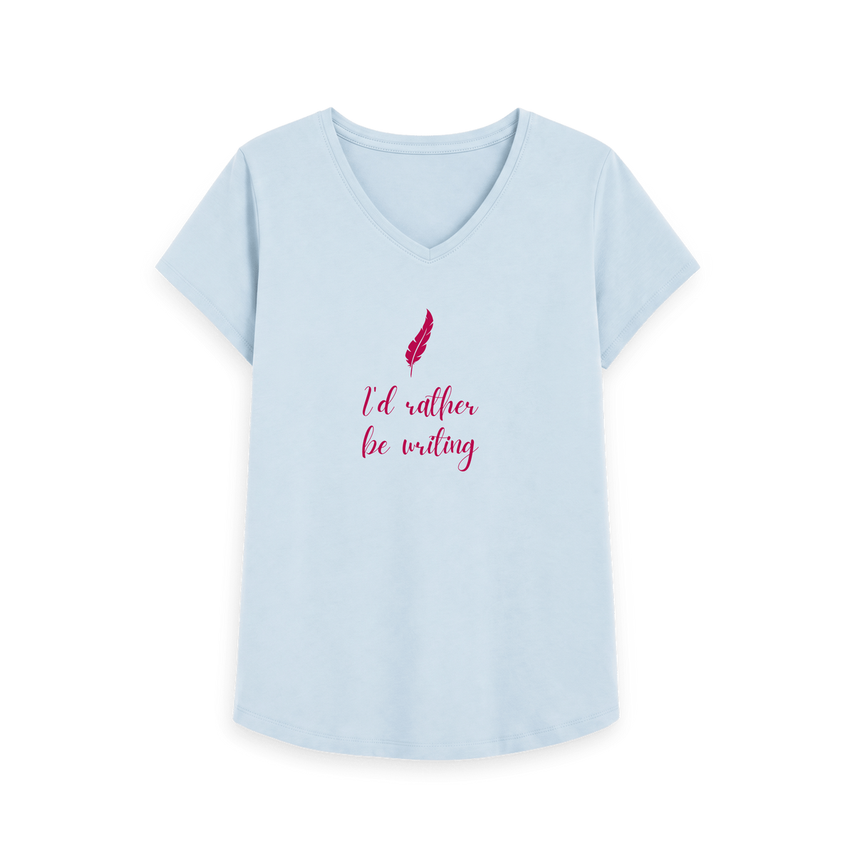 Sky Blue Printed T-shirt Front