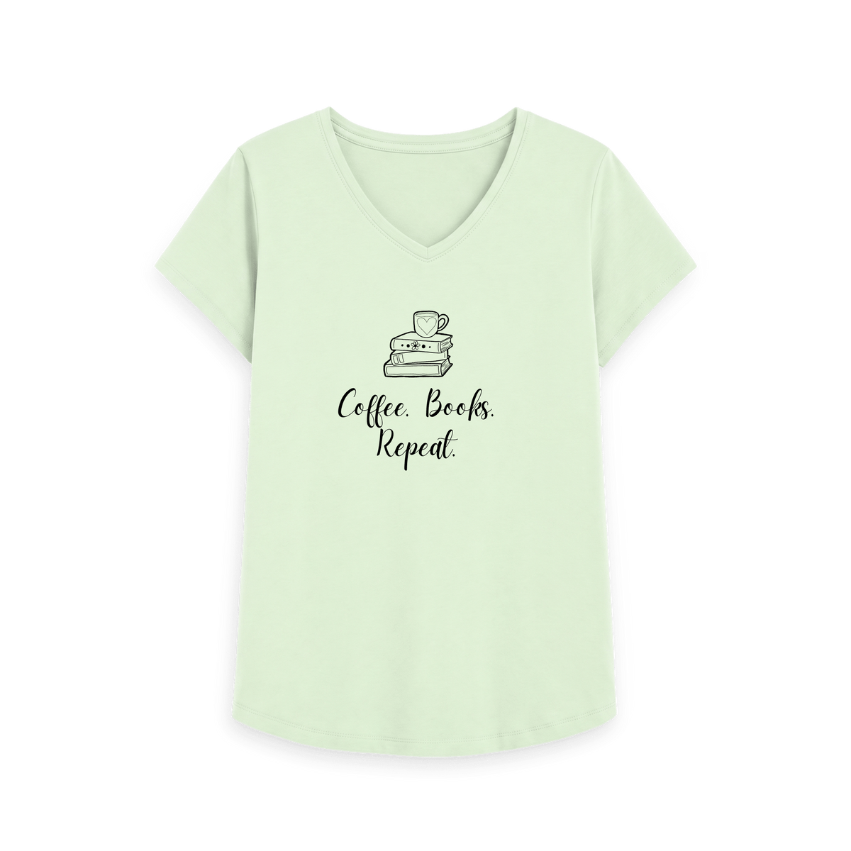 Pastel Green Printed T-shirt Front