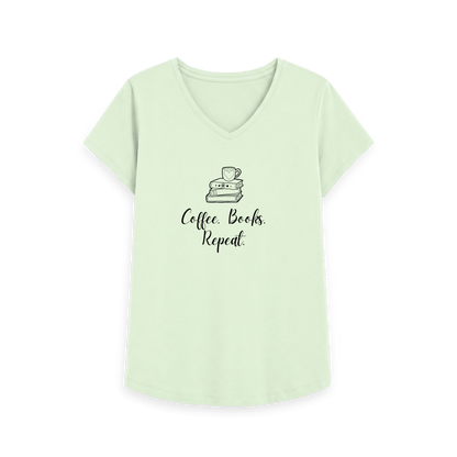 Pastel Green Printed T-shirt Front