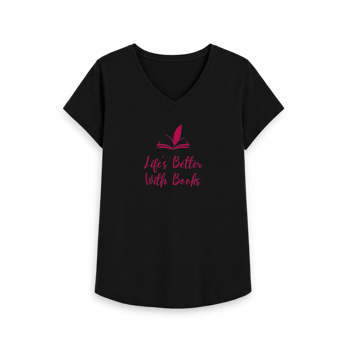 Black Printed T-shirt Front