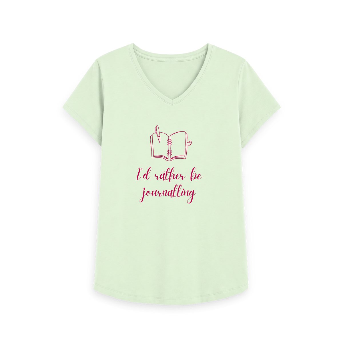 Pastel Green Printed T-shirt Front