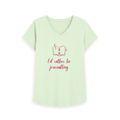 Pastel Green Printed T-shirt Front