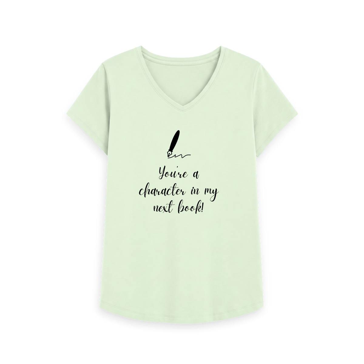 Pastel Green Printed T-shirt Front