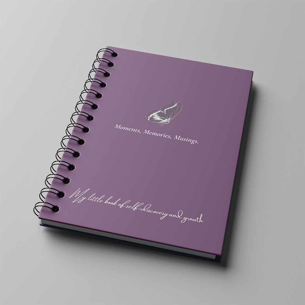 Moments, Memories, Musings Beginners Journal - Purple